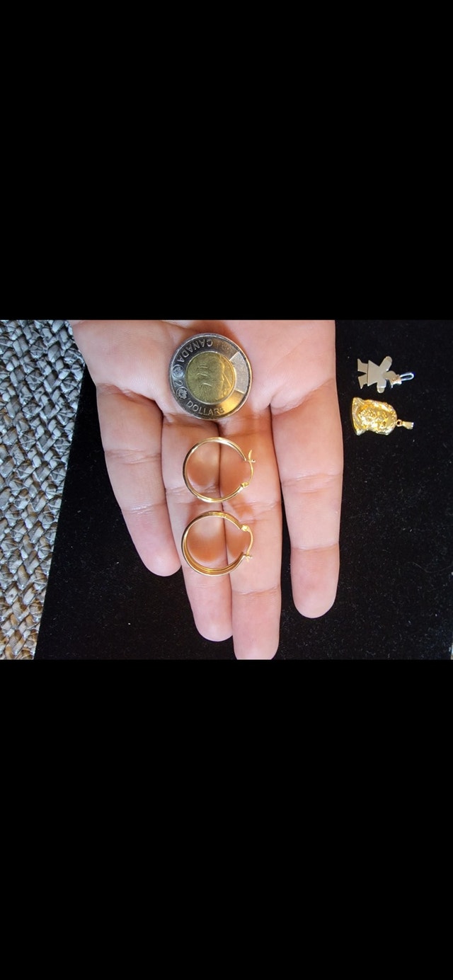 10K Yellow Gold Unique Design Earrings - photo 3