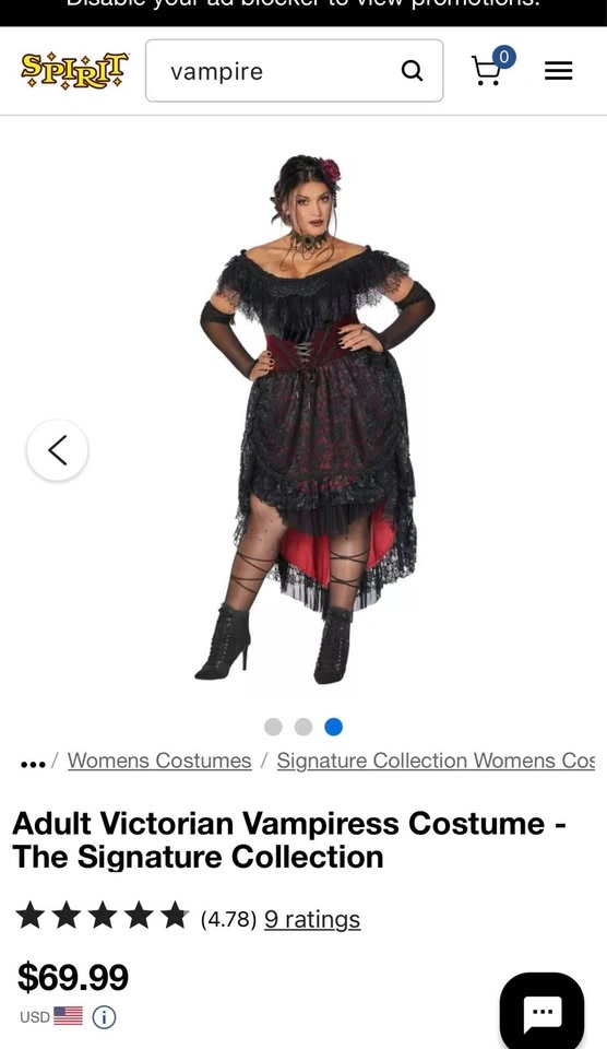 Vampire Costume for Sale - photo 2