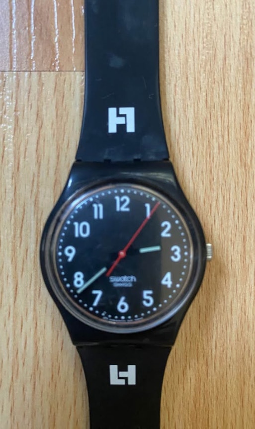 Black Unisex Swatch Watch