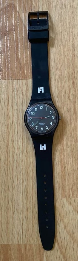 Black Unisex Swatch Watch - photo 3