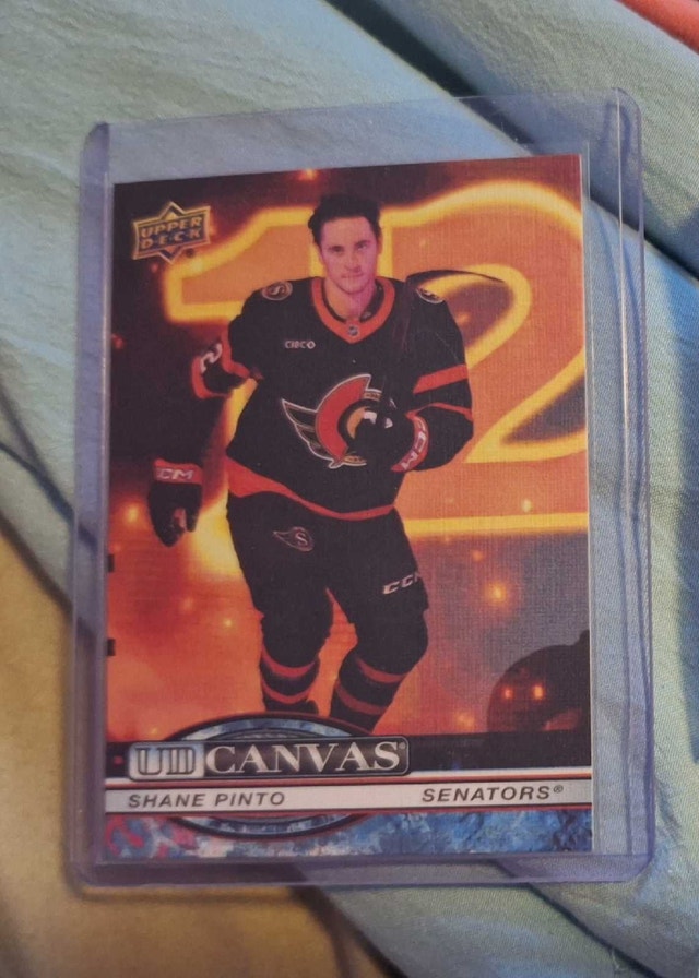 Upper Deck Shane Pinto Senators Canvas Hockey Card
