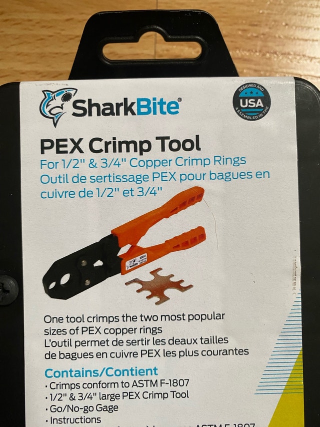 Shark Bite Brand New Pex Crimp Tool
