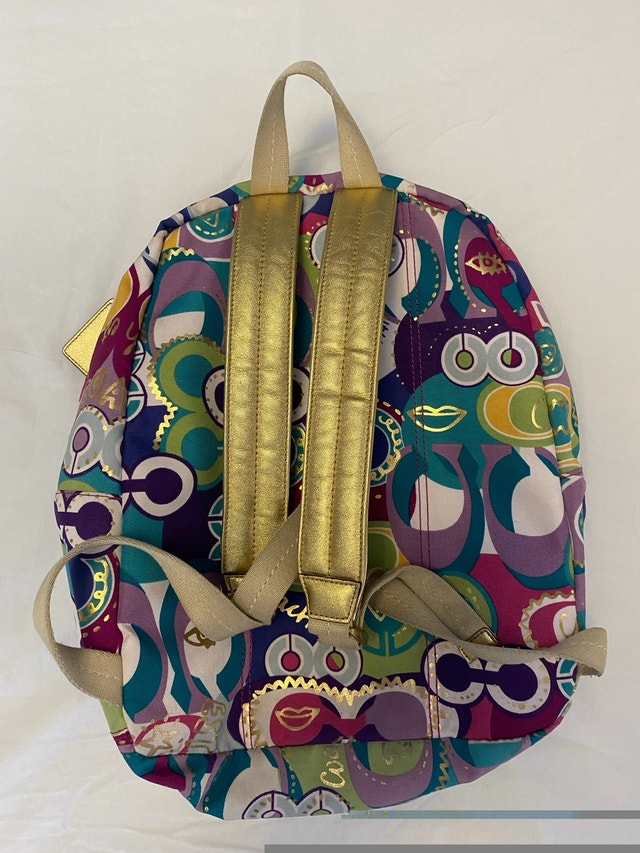 Coach Multicoloured Canvas Backpack - photo 3