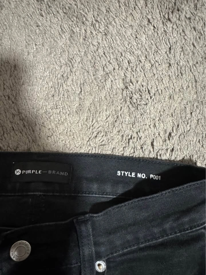 Purple Brand P001 Black Distressed Jeans - photo 3