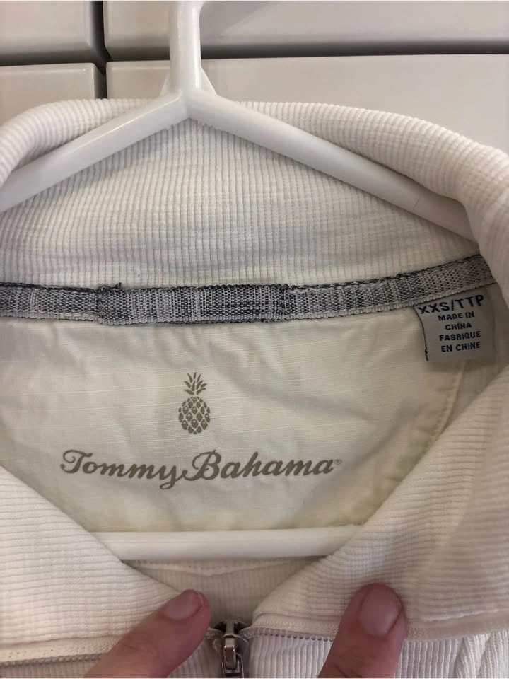 Tommy Bahama Tobago Bay Half Zip Sweatshirt Women XXS White - photo 2