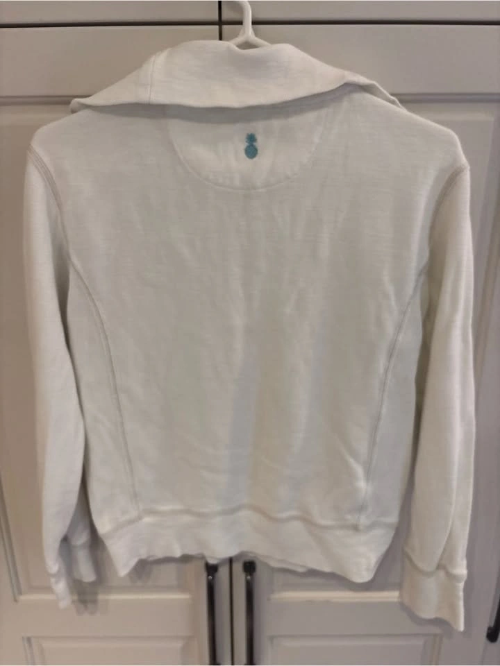 Tommy Bahama Tobago Bay Half Zip Sweatshirt Women XXS White - photo 5