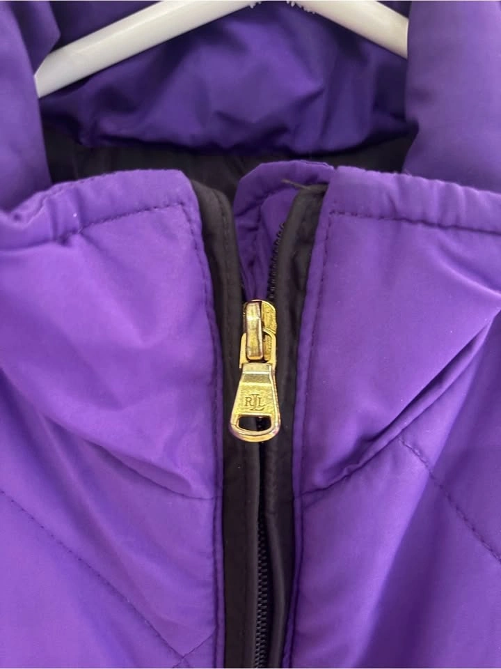 Lauren Ralph Lauren Women’s Medium Purple Quilted Puffer Vest - photo 2