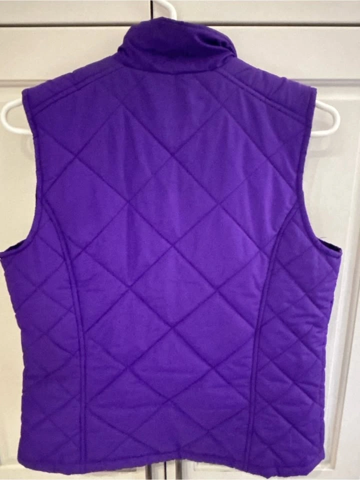 Lauren Ralph Lauren Women’s Medium Purple Quilted Puffer Vest - photo 5