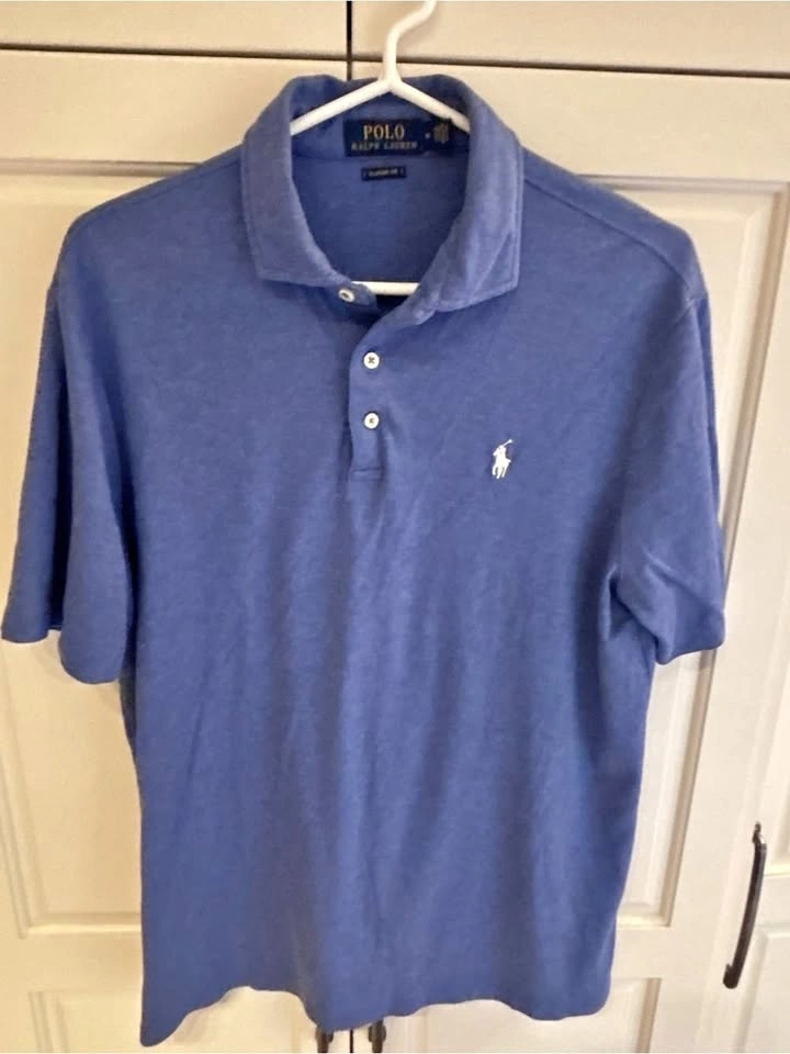 Polo Ralph Lauren Men’s Medium Classic Fit Blue Polo Shirt