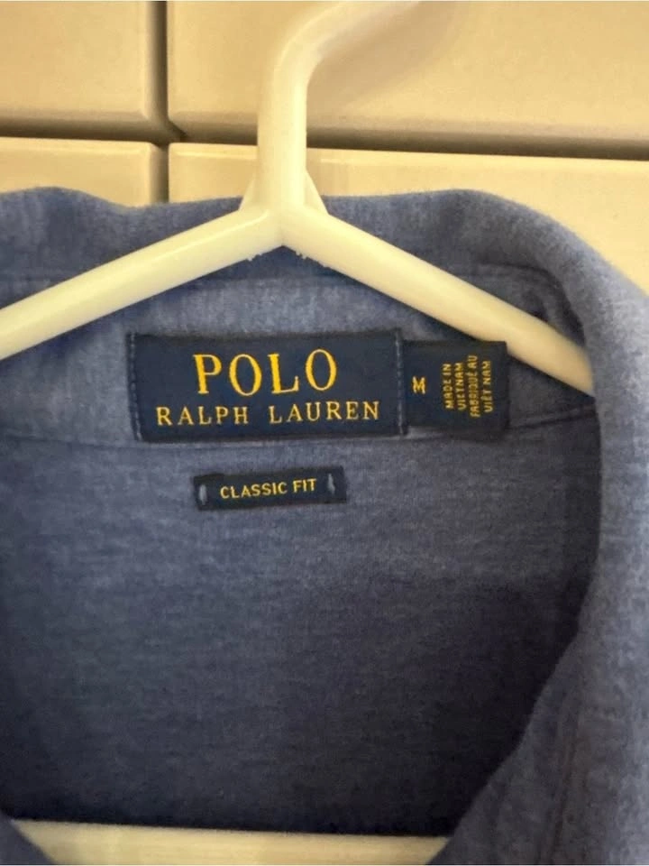 Polo Ralph Lauren Men’s Medium Classic Fit Blue Polo Shirt - photo 3