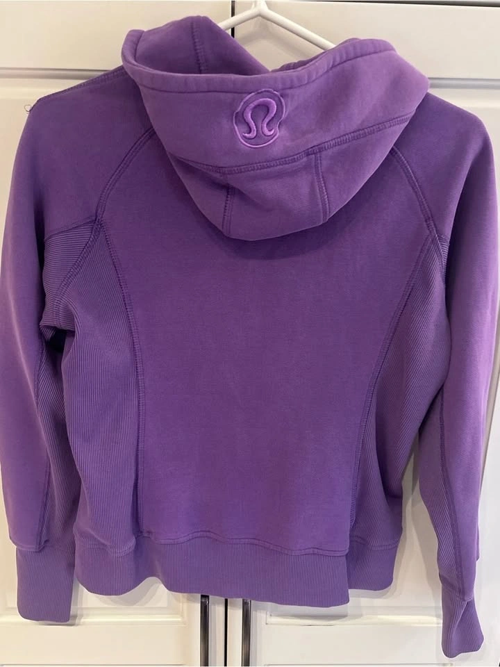 Vintage Lululemon Scuba Full Zip Hoodie Purple Thumbholes - photo 5