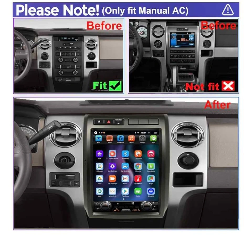 Ford F150 2009-2012 Radio Upgrade 12.1-inch Touch Screen - photo 3