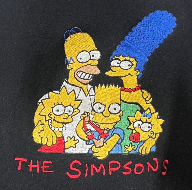 THE SIMPSONS CAST & CREW LEATHER LETTERMAN JACKET - photo 2