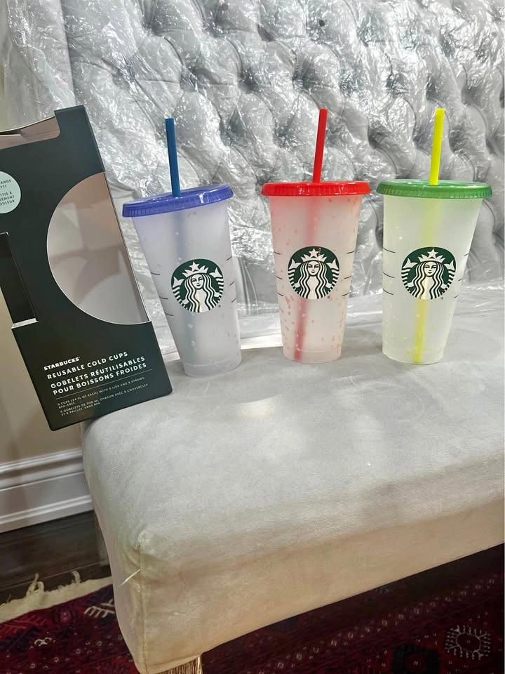 Starbucks confetti color changing cups $10 each