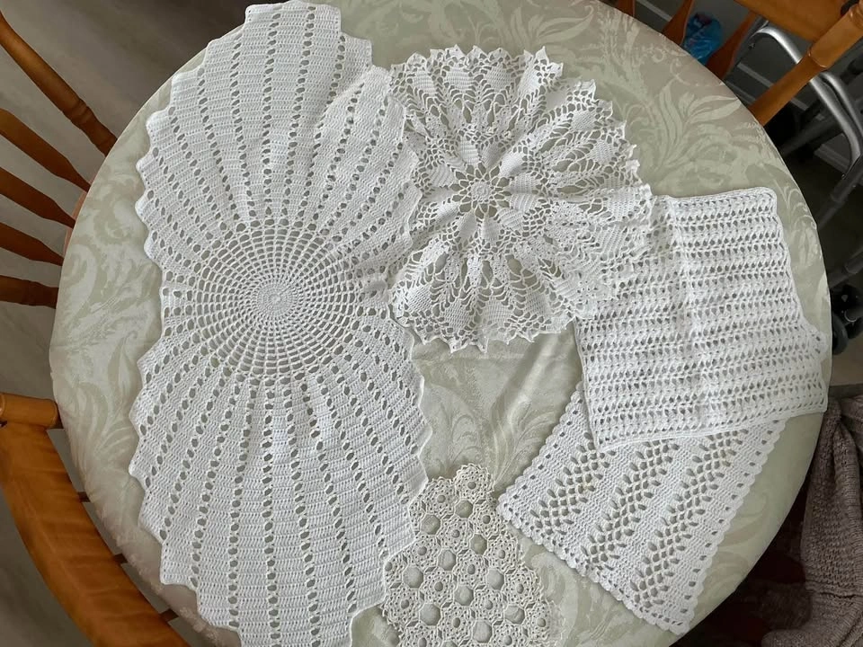 Handmade Crocheted Doilies Lot - photo 2