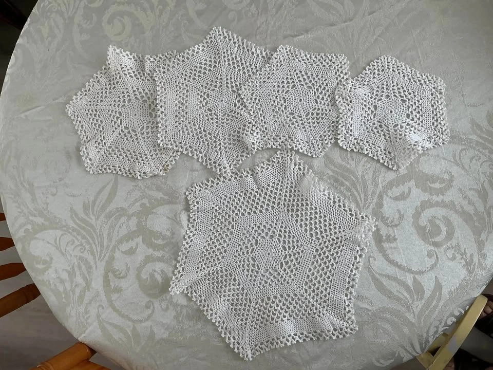 Handmade Crocheted Doilies Lot - photo 4