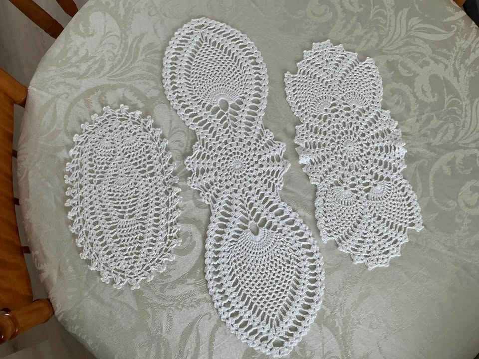 Handmade Crocheted Doilies Lot - photo 5