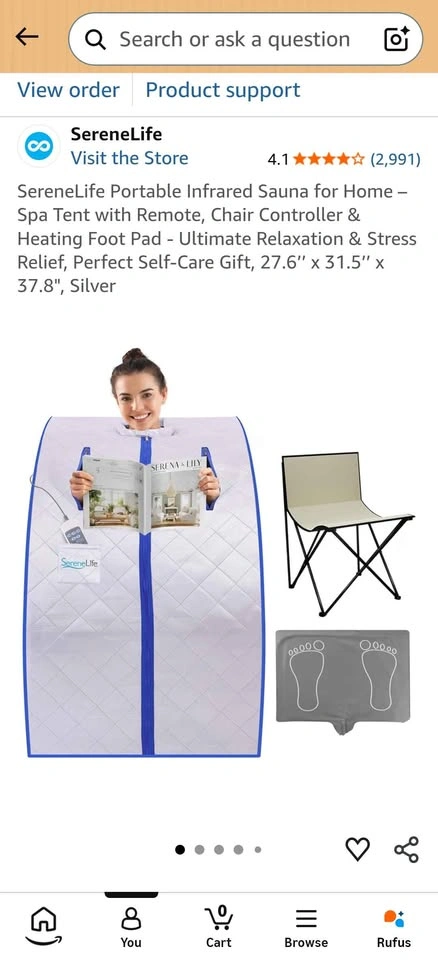 Portable Infrared Sauna for Home – Spa Tent - photo 3
