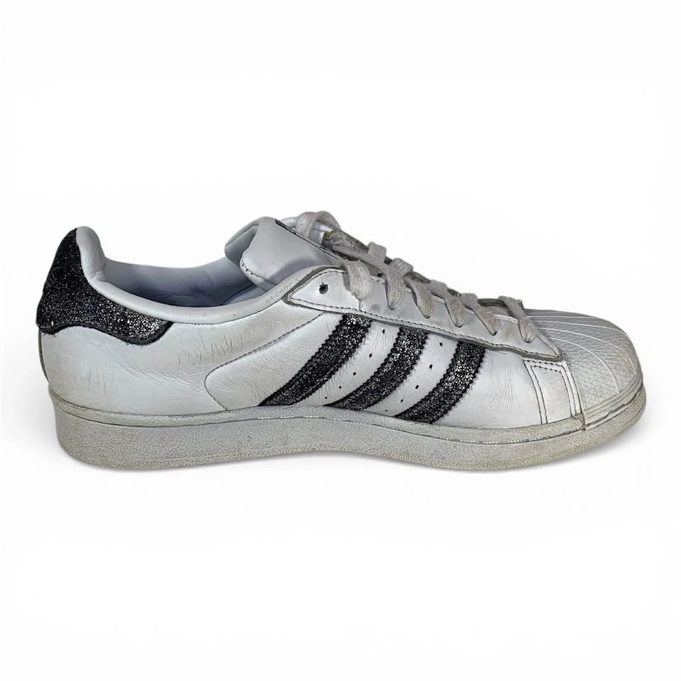 Adidas Superstar Women's White Sneakers - Sz. 9 - photo 4