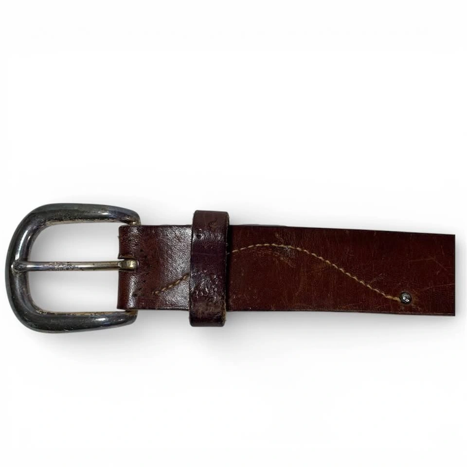 Vintage Cole Haan Brown Leather Golf Belt - Size 36 - photo 5