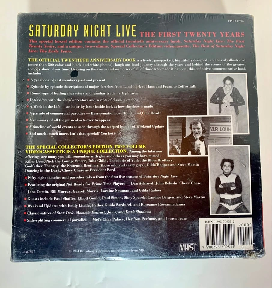Saturday Night Live: The First Twenty Years VHS and Book - photo 2