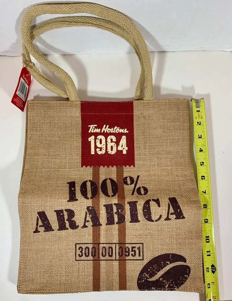 Tim Hortons burlap tote bag - photo 2