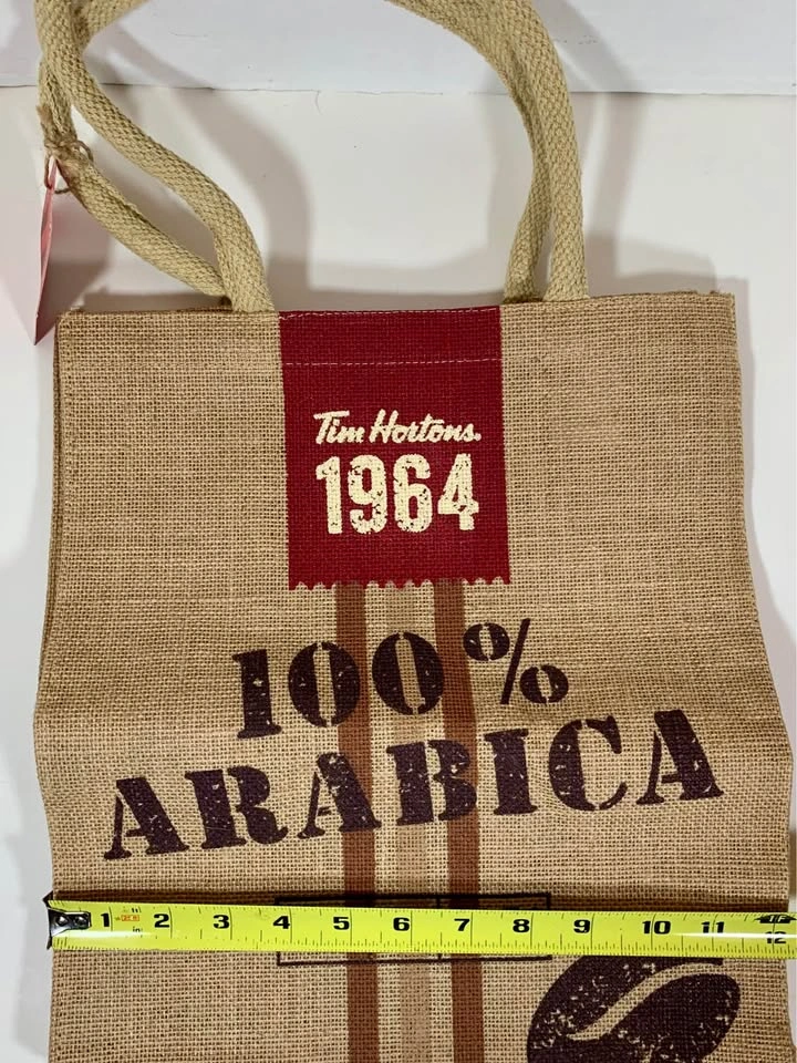 Tim Hortons burlap tote bag - photo 3