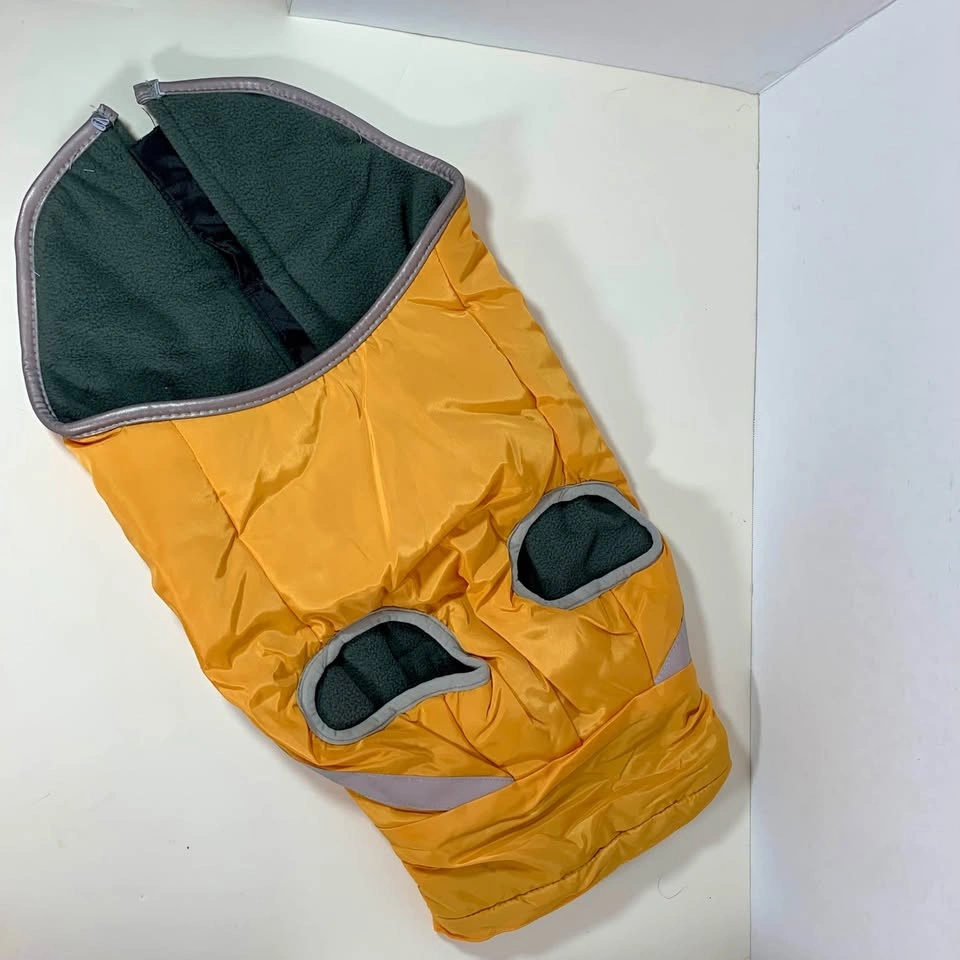 Yellow Dog Coat with Reflective Strips - small/medium - photo 3