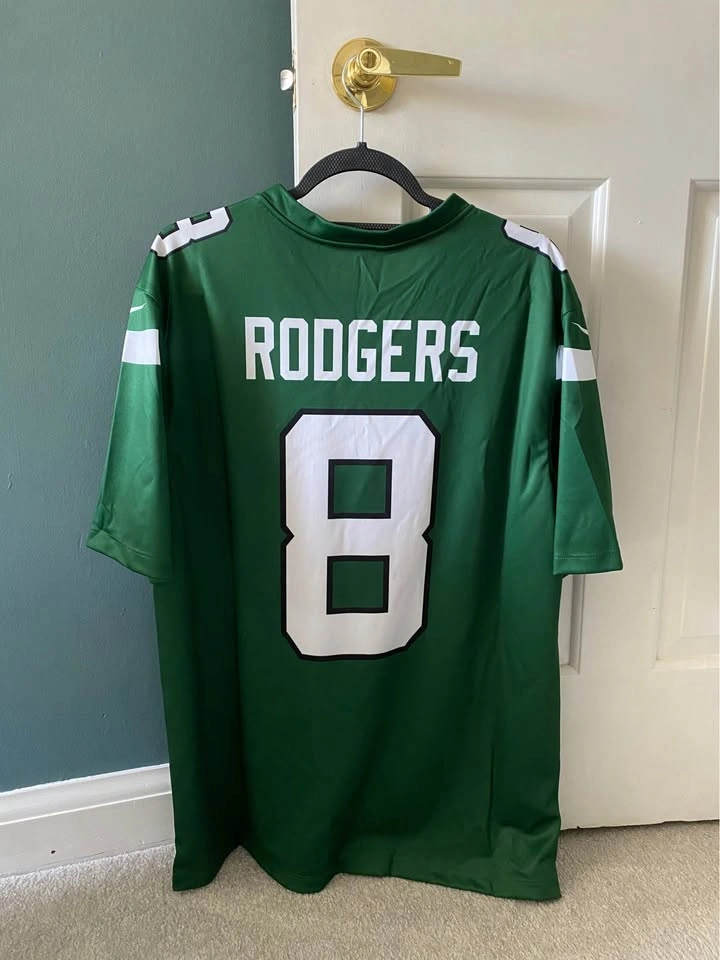 Nike authentic Aaron Rodgers Jets jersey size L brand new - photo 3