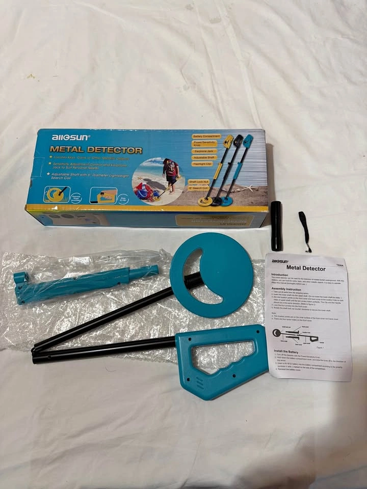 allsun Beach Metal Handheld Detector Rainproof Sand Beginner