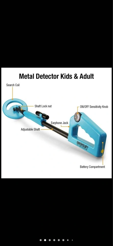 allsun Beach Metal Handheld Detector Rainproof Sand Beginner - photo 4