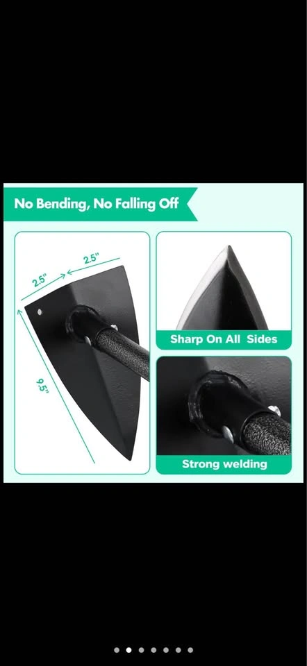 Garden Hoe Tool, Triangle Gardening Hoe with Sharp Blade - photo 4