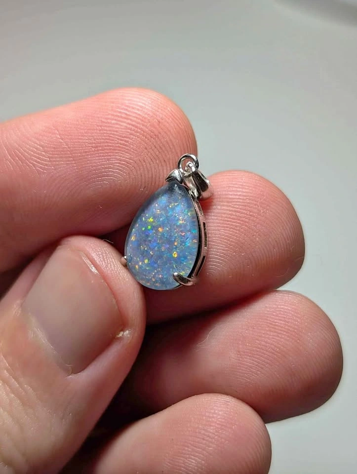 Australian opal triplet pendant