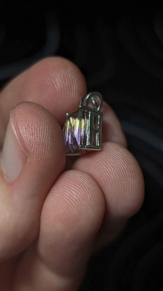 Natural Ametrine silver pendant - photo 2