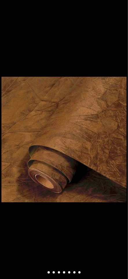 Wallpaper Felt Fabric Peel and Stick Brown 40cm X 5M