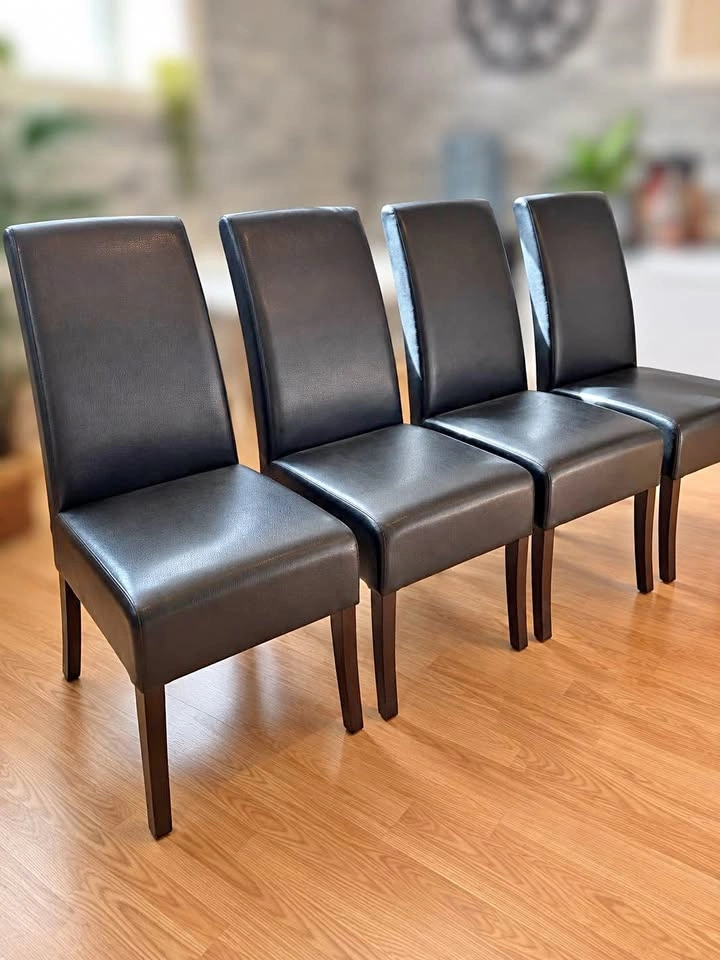 Black Leather Dining Chairs