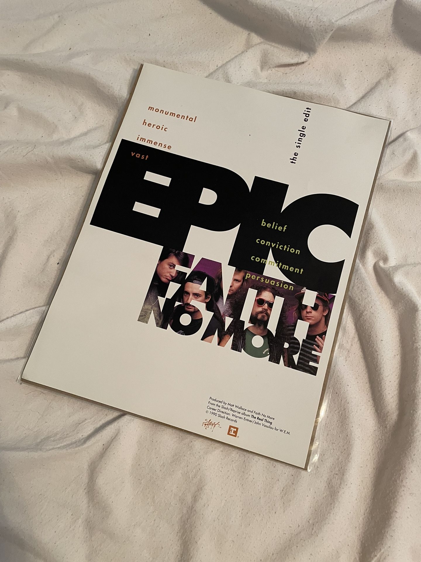 Faith No More - Epic Trade Ad RARE Poster Patton - photo 2
