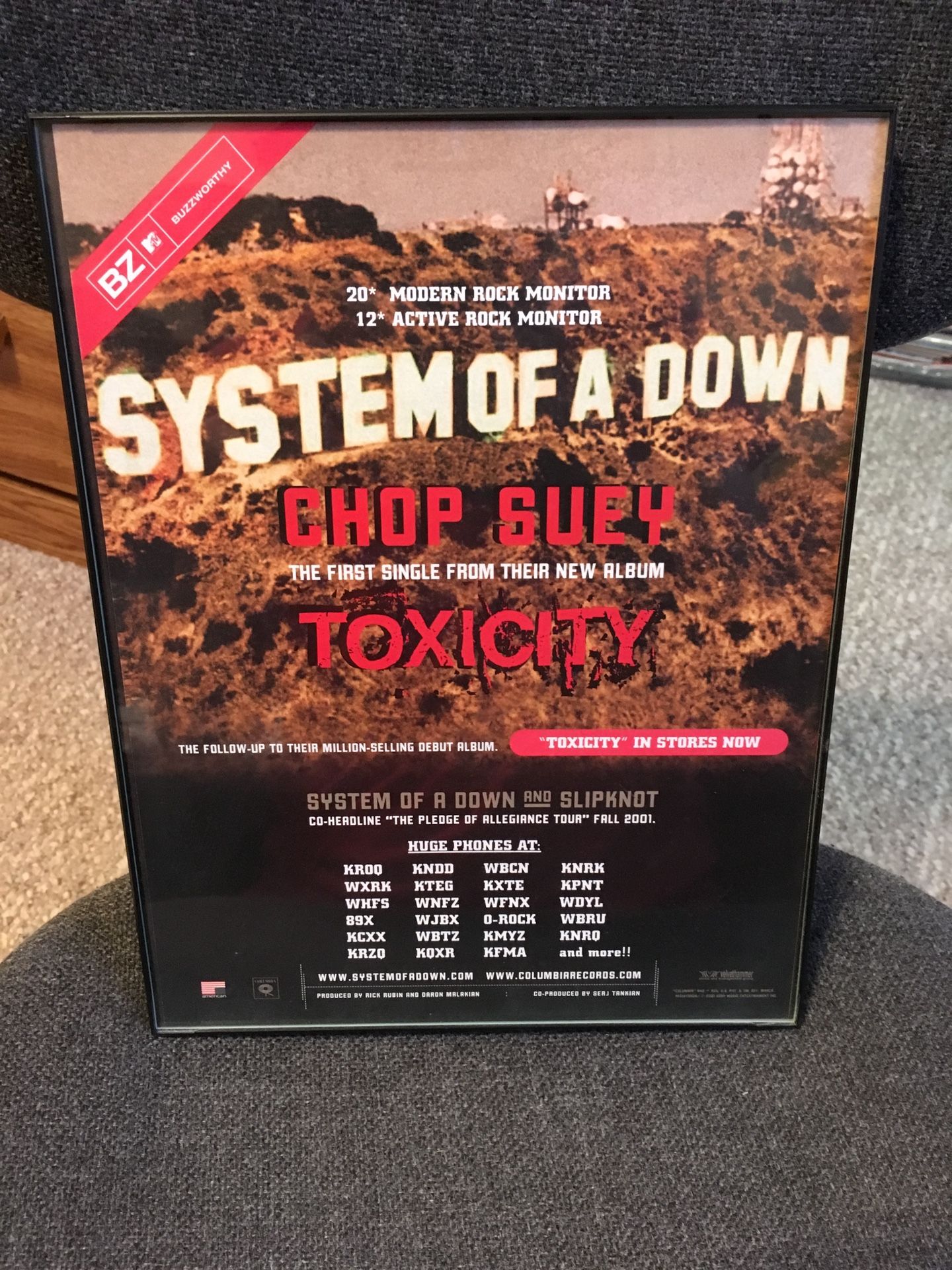 System Of A Down - Chop Suey! Trade Ad RARE Poster Serj