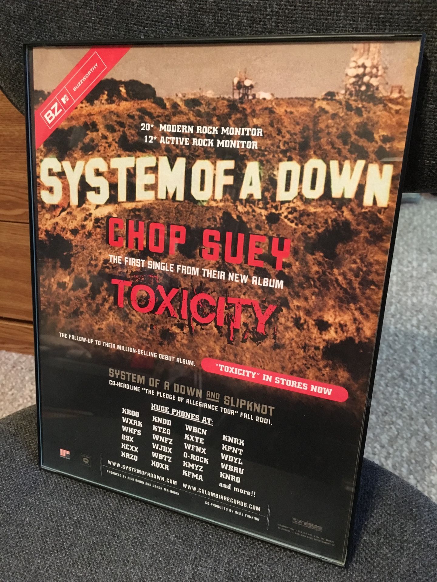 System Of A Down - Chop Suey! Trade Ad RARE Poster Serj - photo 2