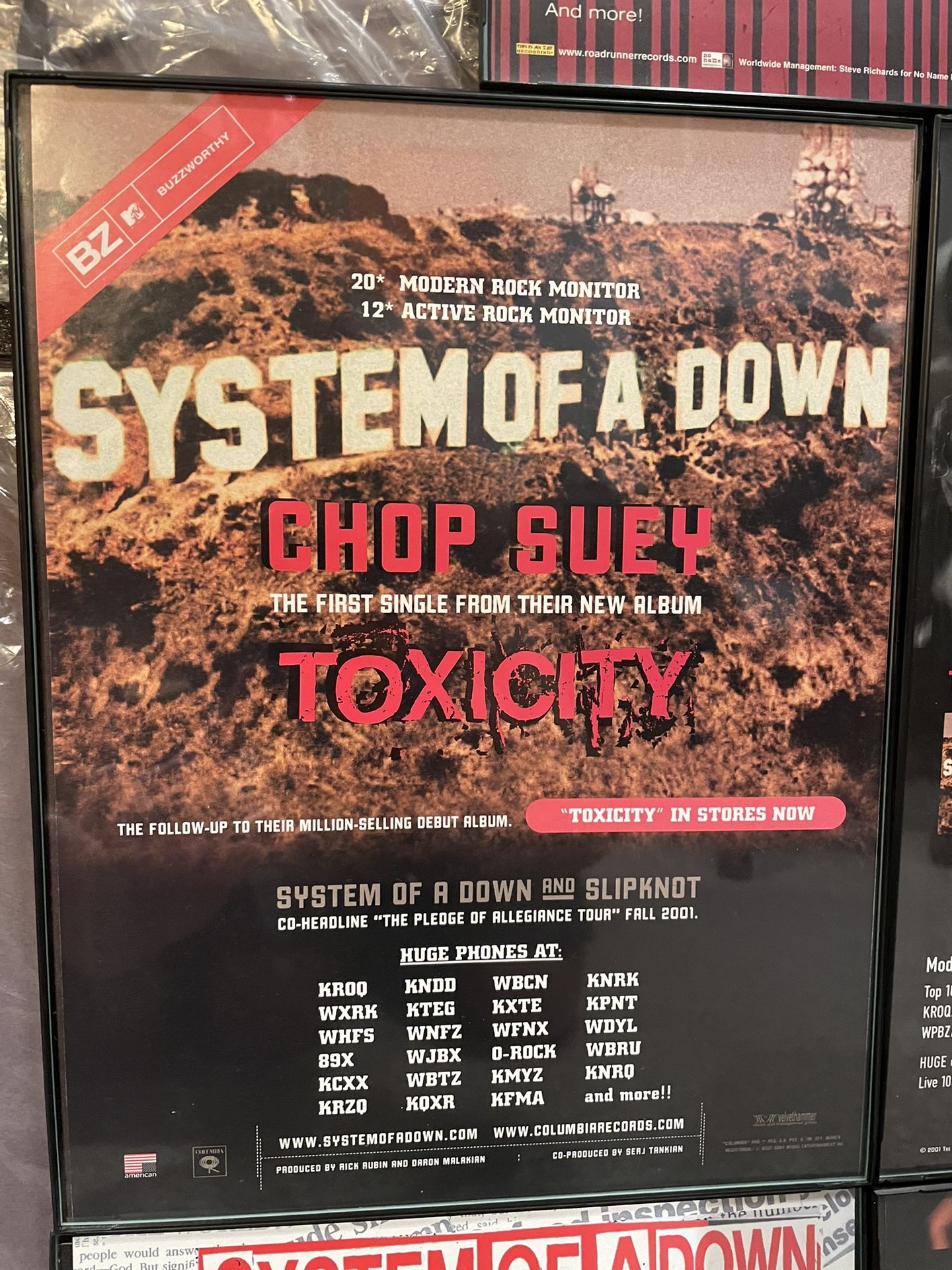 System Of A Down - Chop Suey! Trade Ad RARE Poster Serj - photo 3