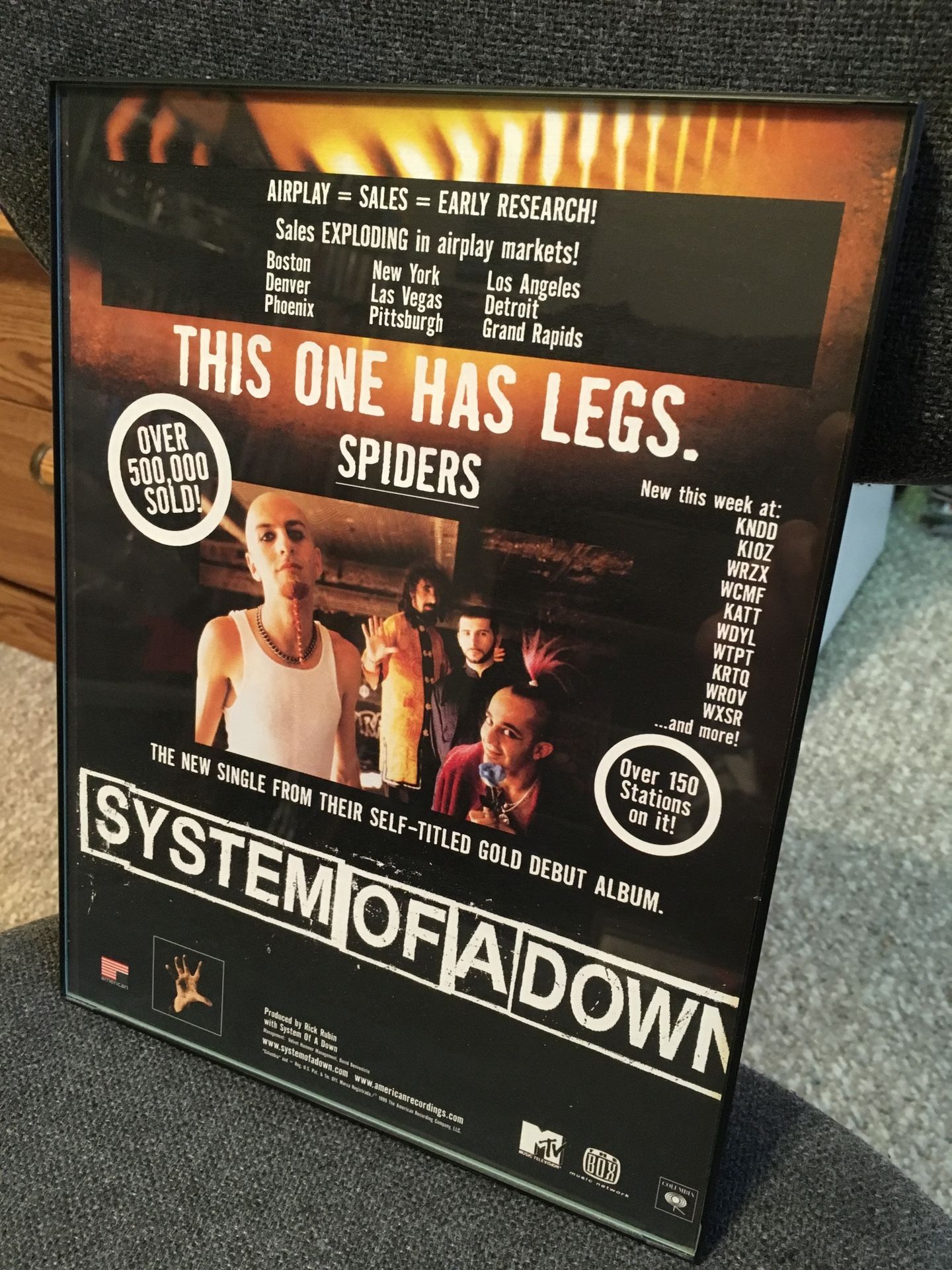 System Of A Down - Spiders Trade Ad RARE Poster Serj - photo 2
