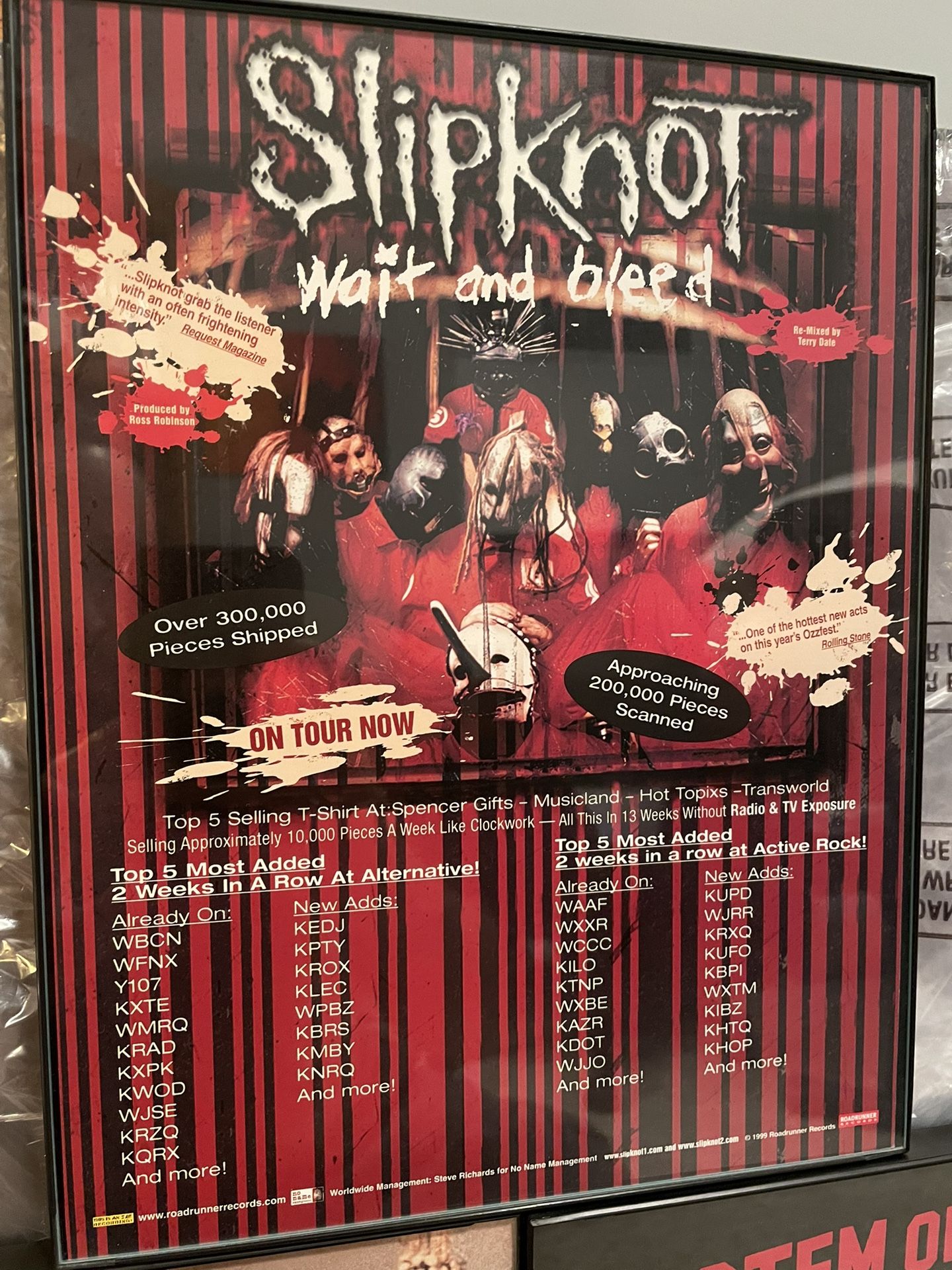 Slipknot - Wait And Bleed Trade Ad RARE Poster - photo 3
