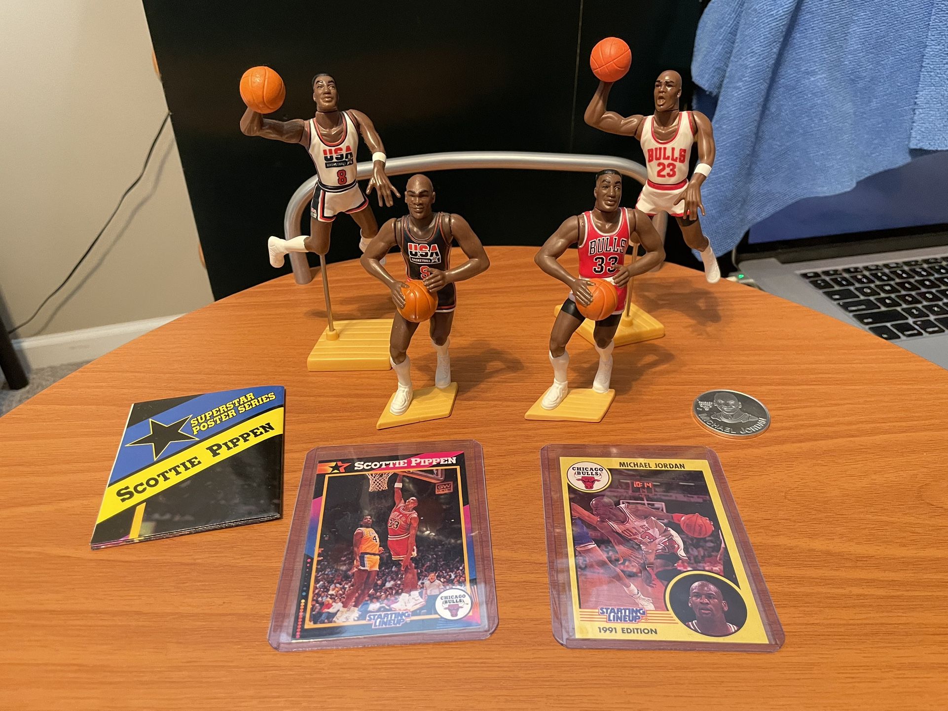 Jordan Pippen Chicago Bulls, Dream Team, Starting Lineups Open L