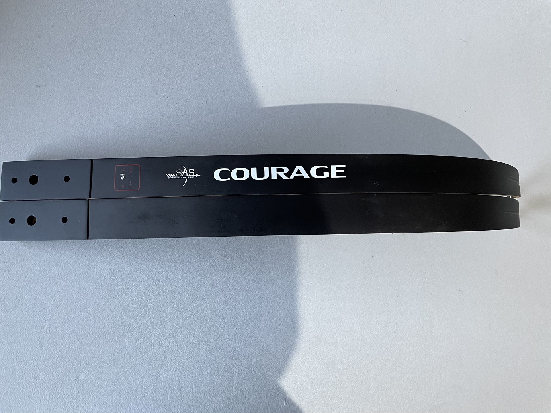 SAS Southland Archery Courage Bow Limbs #45lbs - photo 2