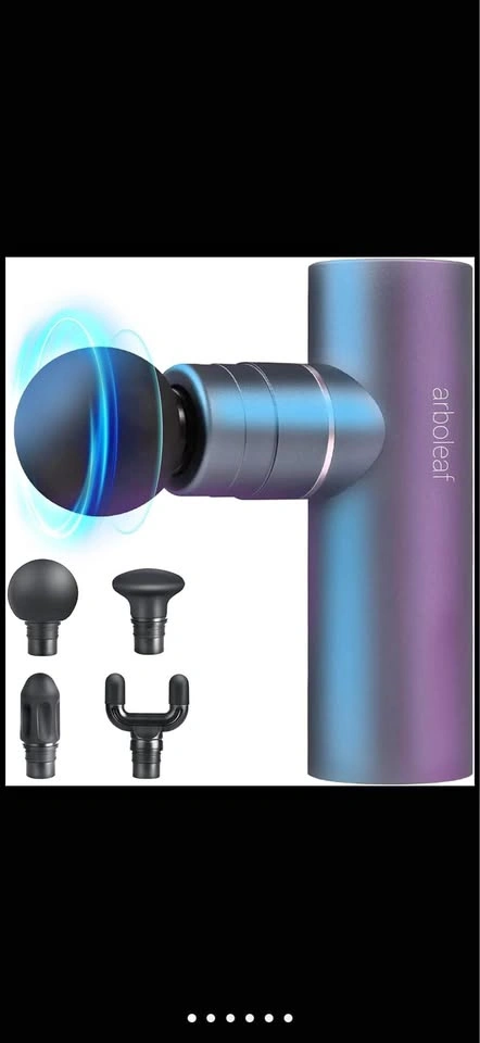 Mini Massage Gun, Full-Metal, 5 Speeds, Quiet Brushless Motor