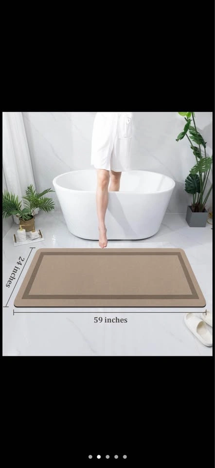 Bathroom Mat Rugs Large 59x24, Ultra Thin Magic Mat - photo 5