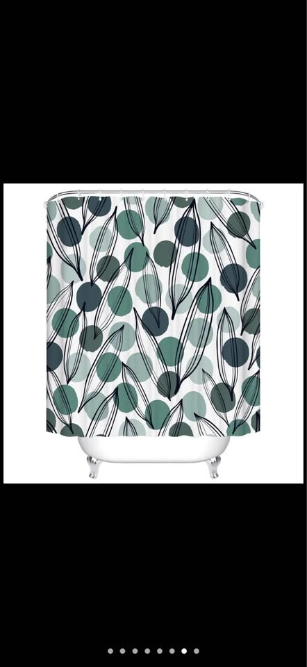Palm Leaf Shower Curtain 71"x71" NEW - photo 2