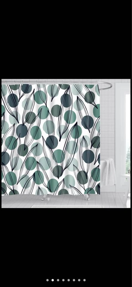 Palm Leaf Shower Curtain 71"x71" NEW - photo 5
