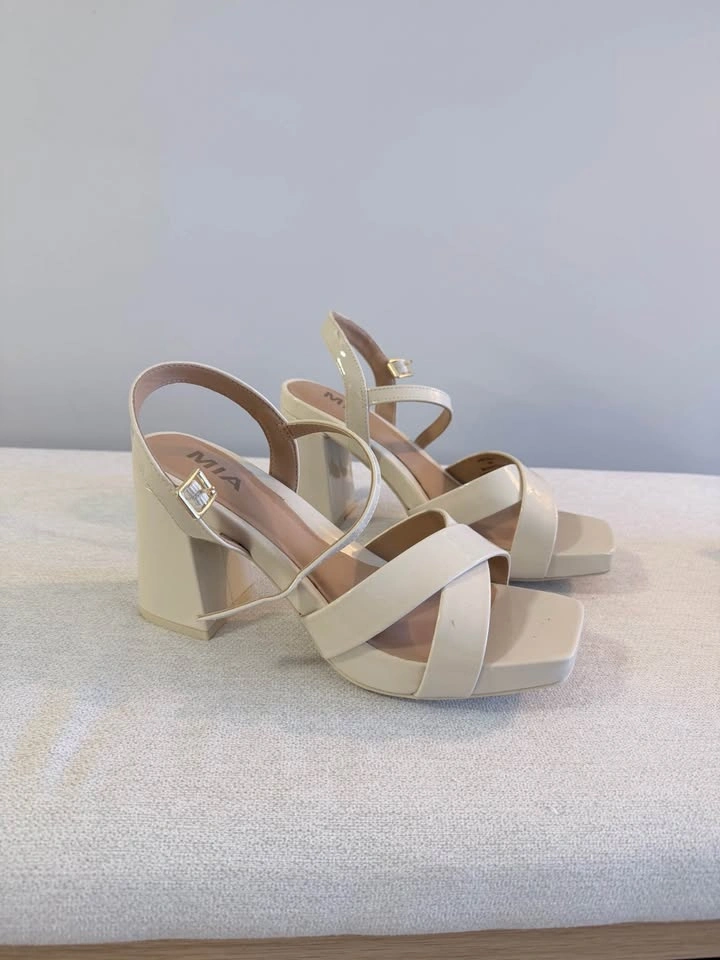 Cream Block Heels – $35 - photo 3