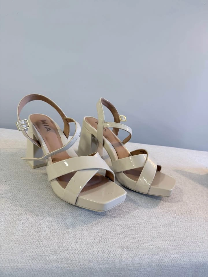 Cream Block Heels – $35 - photo 4